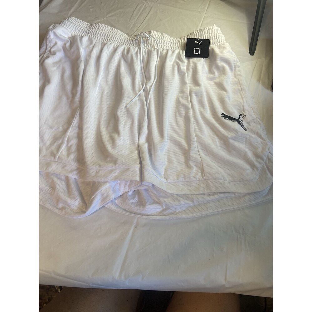 Men's PUMA SE Dry Cell White Nylon Draw‎ String Unlined  Shorts- Size XL-NWT